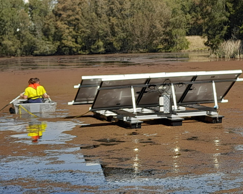 Supply and Install of Solar Powered Aeration Pumps Restores Ecological Balance